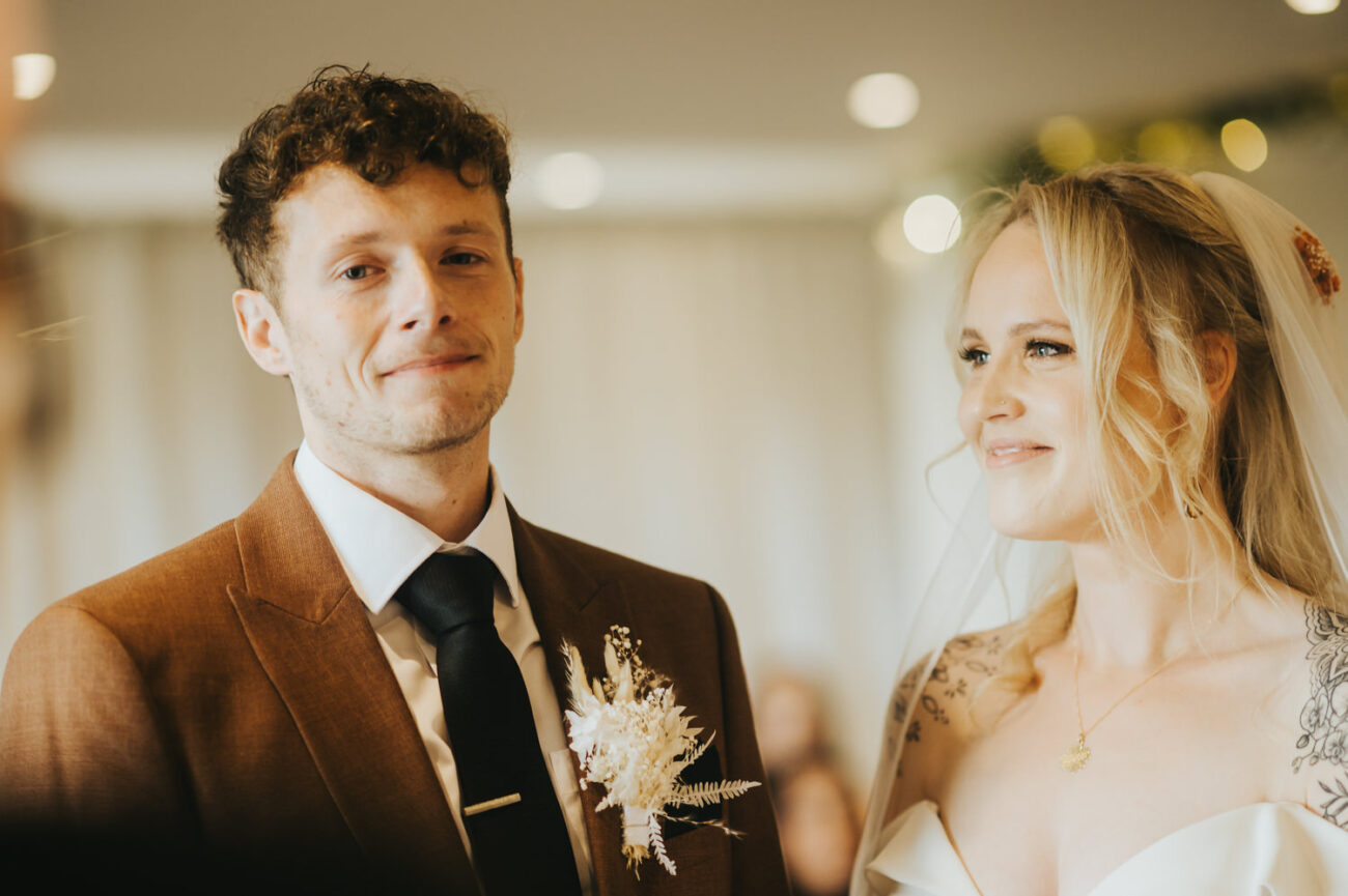 Natural wedding moments at The Fleece Countryside Inn in West Yorkshire